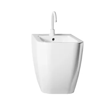 Bianca bidet monoforo filo parete a terra codice prod: 01Y1V901 product photo Default L2