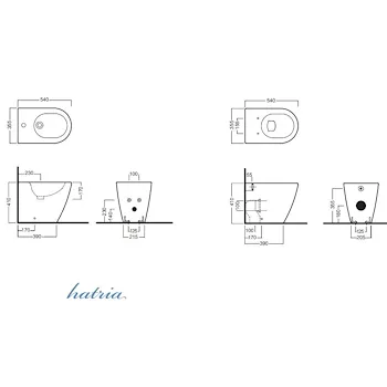 Fusion bidet a terra bianco lucido monoforo codice prod: 00Y0U601 product photo Foto1 L2