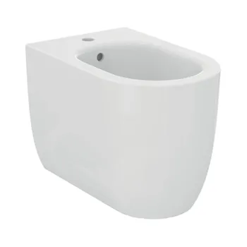 Blend Curve bidet a terra bianco lucido monoforo con fissaggi nascosti codice prod: T375301 product photo Default L2