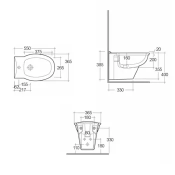 Karla bidet sospeso bianco lucido monoforo codice prod: KR08AWHA product photo Foto1 L2