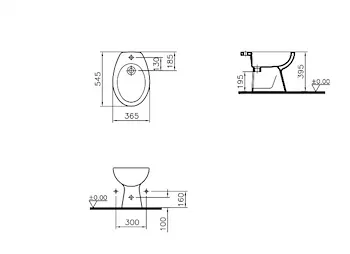 VITRA NORMUS bidet a pavimento codice prod: 6578L003-0068 product photo Foto1 L2