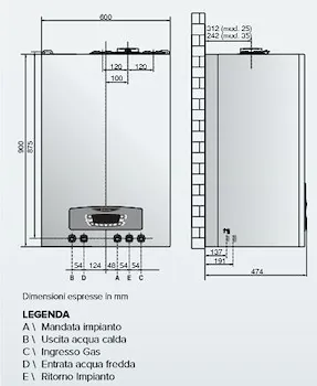 Clas One B 35 wi fi mtn caldaia murale a condensazione codice prod: 3302128 product photo Foto1 L2