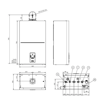 Bluehelix Alpha 28c caldaia murale a condensazione a metano 28 Kw codice prod: 0TPF4AWA product photo Foto1 L2