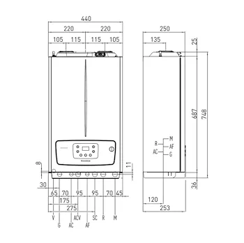 Victrix Tera 24 V2 Plus caldaia murale a condensazione 24 Kw-SOLO RISCALDAMENTO codice prod: 3.032929 product photo Foto2 L2