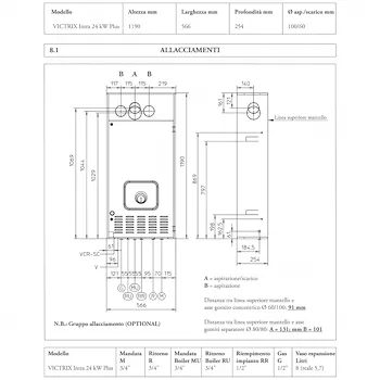 Victrix Intra 24 Plus caldaia murale a condensazione 24 Kw - SOLO RISCALDAMENTO codice prod: 3017189 product photo Foto1 L2