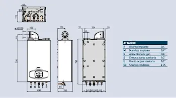 Vera murale a condensazione a metano 30 Kw codice prod: 8115022 product photo Foto1 L2