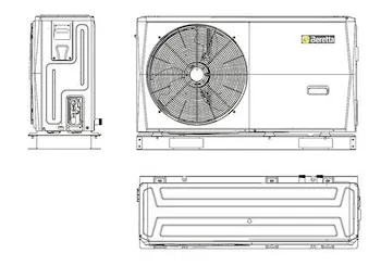 HYDRO UNIT M 008 POMPA CALORE IDRONICA PC  8,40KW/SF7,45KW                 R32 codice prod: 20191952 product photo Default L2