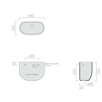 Cassetta Alta Wc Universale codice prod: 8305 product photo Foto1 L2
