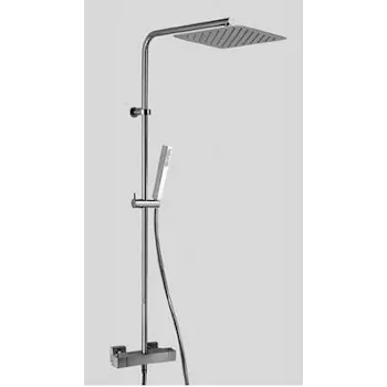 Feel colonna doccia con miscelatore, deviatore, soffione e doccetta anticalcare cromato codice prod: 383708420021 product photo Default L2