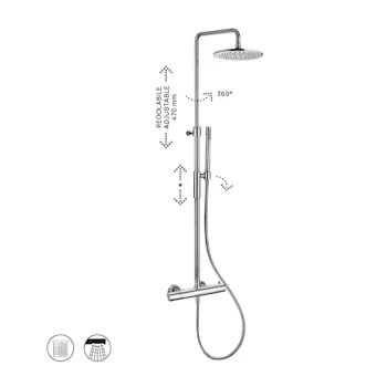 Birillo colonna doccia regolabile codice prod: ZCOL646LIQCR product photo Foto1 L2