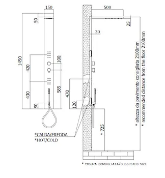 Star colonna doccia ad incasso acciaio inox codice prod: ZCOL682CR product photo Foto1 L2