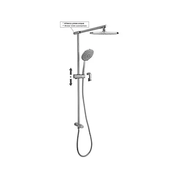 Up colonna doccia con presa acqua senza miscelatore codice prod: ZCOL687CR product photo Default L2