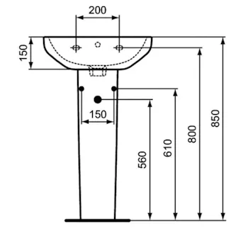 I.Life A colonna per lavabo bianco lucido codice prod: T451801 product photo Foto4 L2