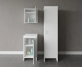 Composizione mobile bagno + base singola + pensile singolo con colonna singola codice prod: FB9006K FH945K FC9006K product photo Default L2