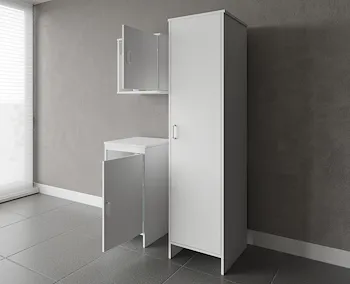 Composizione mobile bagno + base singola + pensile singolo con colonna singola codice prod: FB9006K FH945K FC9006K product photo Foto1 L2