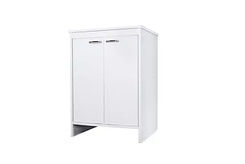 Composizione mobile bagno lavatoio resina + base doppia + pensile doppio con colonna + specchio product photo Foto5 L2