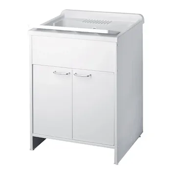 Composizione mobile bagno lavatoio resina doppio + pensile doppio codice prod: 9002K FH960K product photo Foto4 L2