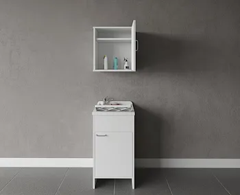 Composizione mobile bagno lavatoio resina + pensile singolo codice prod: 9006K FH945K product photo Foto1 L2