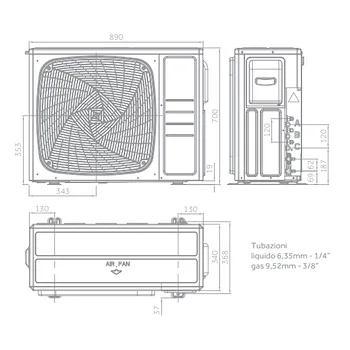 Flexis Plus condizionatore trialsplit 7000+7000+7000 btu r32 bianco codice prod: AS20S2SF1FA x3 - 3U55S2SR3F product photo Foto6 L2