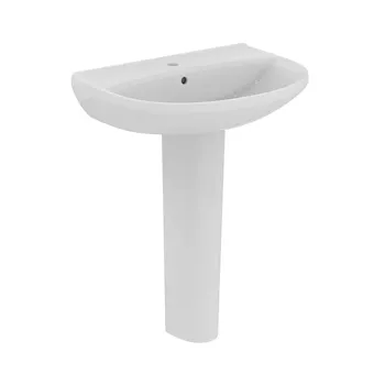 Eurovit lavabo 65 con colonna bianco lucido codice prod: W332201 R206601 product photo Default L2