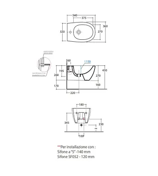 Serie 4all set sospesi wc+bidet+sedile chiusura tradizionale codice prod: MDS03BI MDR19BI MDS09BI product photo Foto2 L2