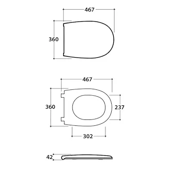 Serie Grace set sospesi wc+bidet+sedile chiusura rallentata codice prod: GRS03BI GR022BI GRS10BI product photo Foto2 L2