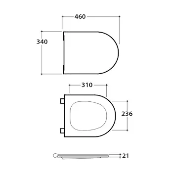 Serie Mode set a terra wc+bidet+sedile chiusura tradizionale codice prod: ME001BI ME019BI ME009BI product photo Foto2 L2