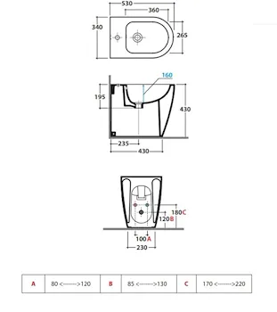 Serie Mode set a terra wc+bidet+sedile chiusura tradizionale codice prod: ME001BI ME019BI ME009BI product photo Foto3 L2