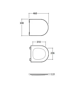 Serie Mode set sospesi wc+bidet+sedile chiusura rallentata codice prod: MES02BI ME020BI MES09BI product photo Foto3 L2