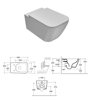 Stone wc+bidet+sedile rallentato sospesi bianco lucido codice prod: STS06BI ST020BI STS09BI product photo Foto1 L2
