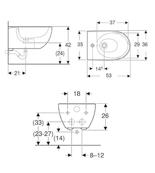 Selnova Premium wc+bidet+sedile sospesi bianco lucido codice prod: 501.991.00.1 501.993.00.1 product photo Foto1 L2