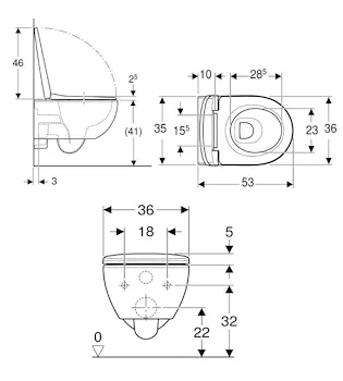Selnova Premium wc+bidet+sedile sospesi bianco lucido codice prod: 501.991.00.1 501.993.00.1 product photo Foto2 L2
