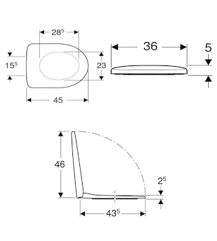 Selnova Pro wc+bidet+sedile sospesi bianco lucido codice prod: 500.260.01.7 500.264.01.7 product photo Foto3 L2