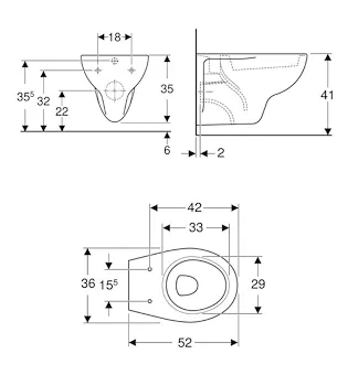 Serie Colibri' set sospesi wc+bidet+sedile chiusura tradizionale codice prod: 500.890.00.1 500.873.00.1 product photo Foto1 L2