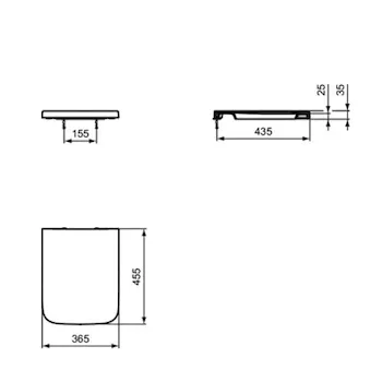 Blend cube wc a terra aquablade® t368801  + bidet t368701  + sedile bianco t392601 codice prod: T368801+T368701+T392601 product photo Foto5 L2