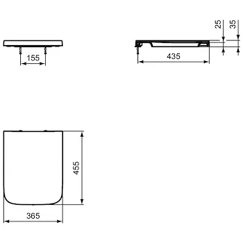 Blend Cube wc aquablade+bidet+sedile sospesi bianco lucido codice prod: T368601+T368701+T392601 product photo Foto6 L2