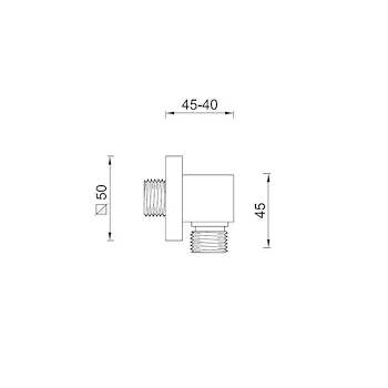 Presa d'acqua con attacco 1/2" cromata codice prod: BNPRECPA13 product photo Foto1 L2