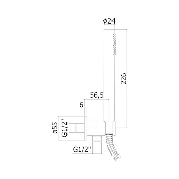 Light doccetta con supporto satinato codice prod: ZDUP094ST product photo Foto1 L2