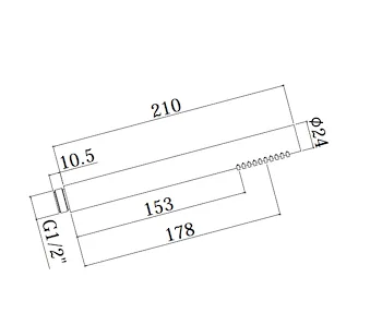 Stick doccetta 1 getto cromata codice prod: ZDOC067CR product photo Foto1 L2