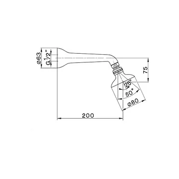 Arcana soffione con braccio cromato codice prod: AR00154070 product photo Foto1 L2