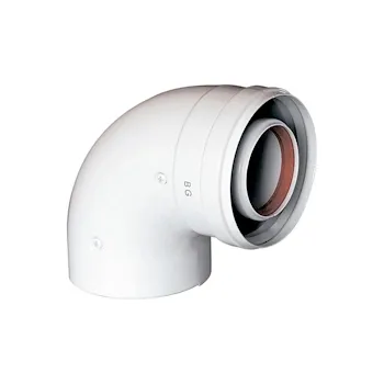 Cruva coassiale 90&deg; con diametro 60/100 codice prod: KHG71410141 product photo Default L2