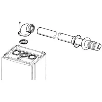 Kit orizzontale eccentrico con diametro 60/100 codice prod: 3.012000 product photo Foto1 L2