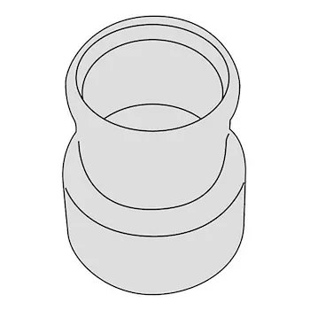 Fc-so60 riduzione d80mm/d60 mm pp rigido opaco codice prod: 7738112919 product photo Default L2