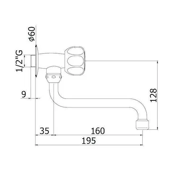 DANUBIO rubinetto con snodo cromato codice prod: DA202CR product photo Foto1 L2