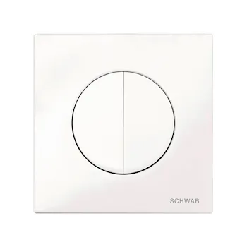 Placca Atena duo bianco + Cassetta wc sospeso duplo 380 premium codice prod: 4060414401 4060452506 product photo Foto1 L2