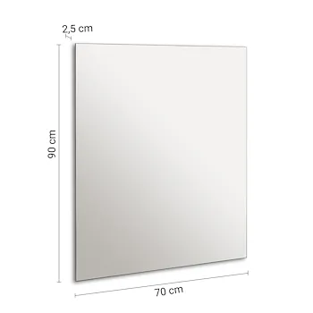 Anthony specchio filo lucido 70x90 reversibile con led codice prod: 000034020000000 product photo Foto1 L2
