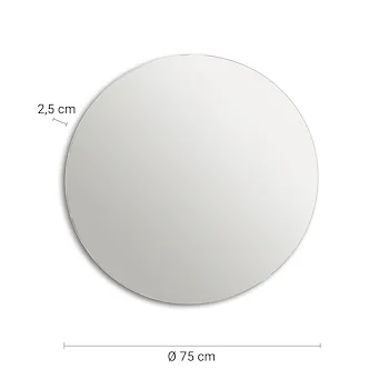 ANTHONY specchio filo lucido 75 CM con led codice prod: 000034040000000 product photo Foto1 L2