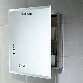 Banjo specchio contenitore con anta 52x60 lucido codice prod: 000028061300000 product photo Foto2 L2