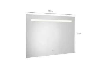 Edgar specchio 120x70 sabbiata con striscia led codice prod: 000032550000000 product photo Foto1 L2