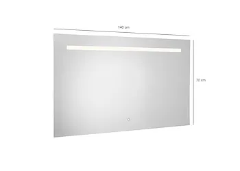 Edgar specchio 140x70 sabbiata con striscia led codice prod: 000032560000000 product photo Foto1 L2